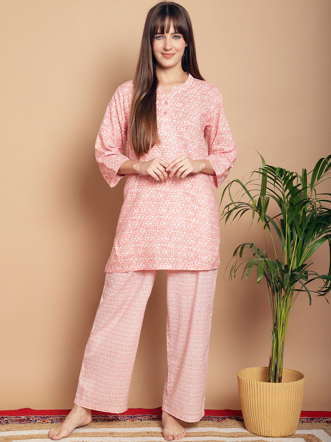 Woven Co-Ord Pyjama Sets_MJKSS24199A