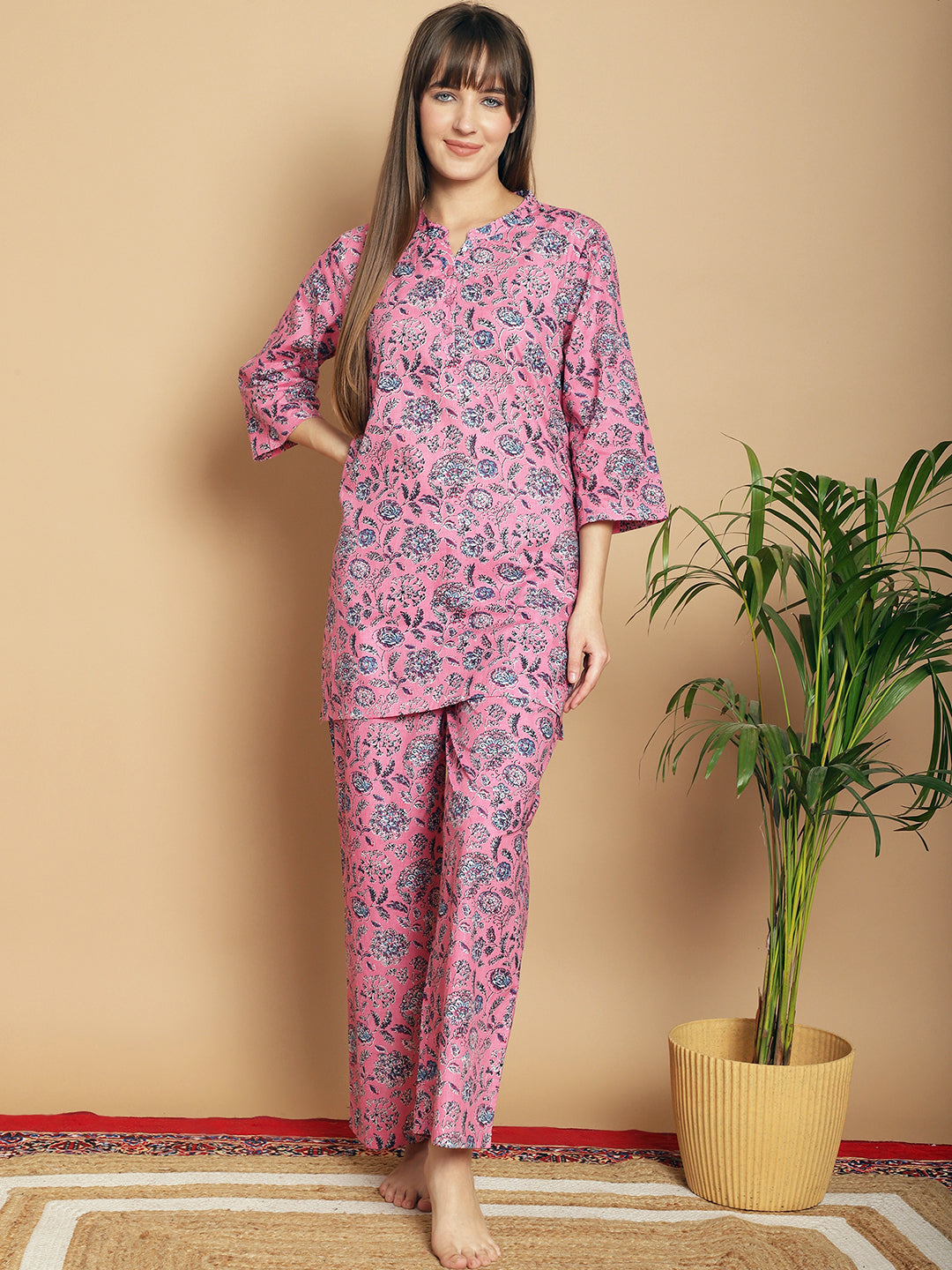 Woven Co-Ord Pyjama Sets_MJKSS24201A