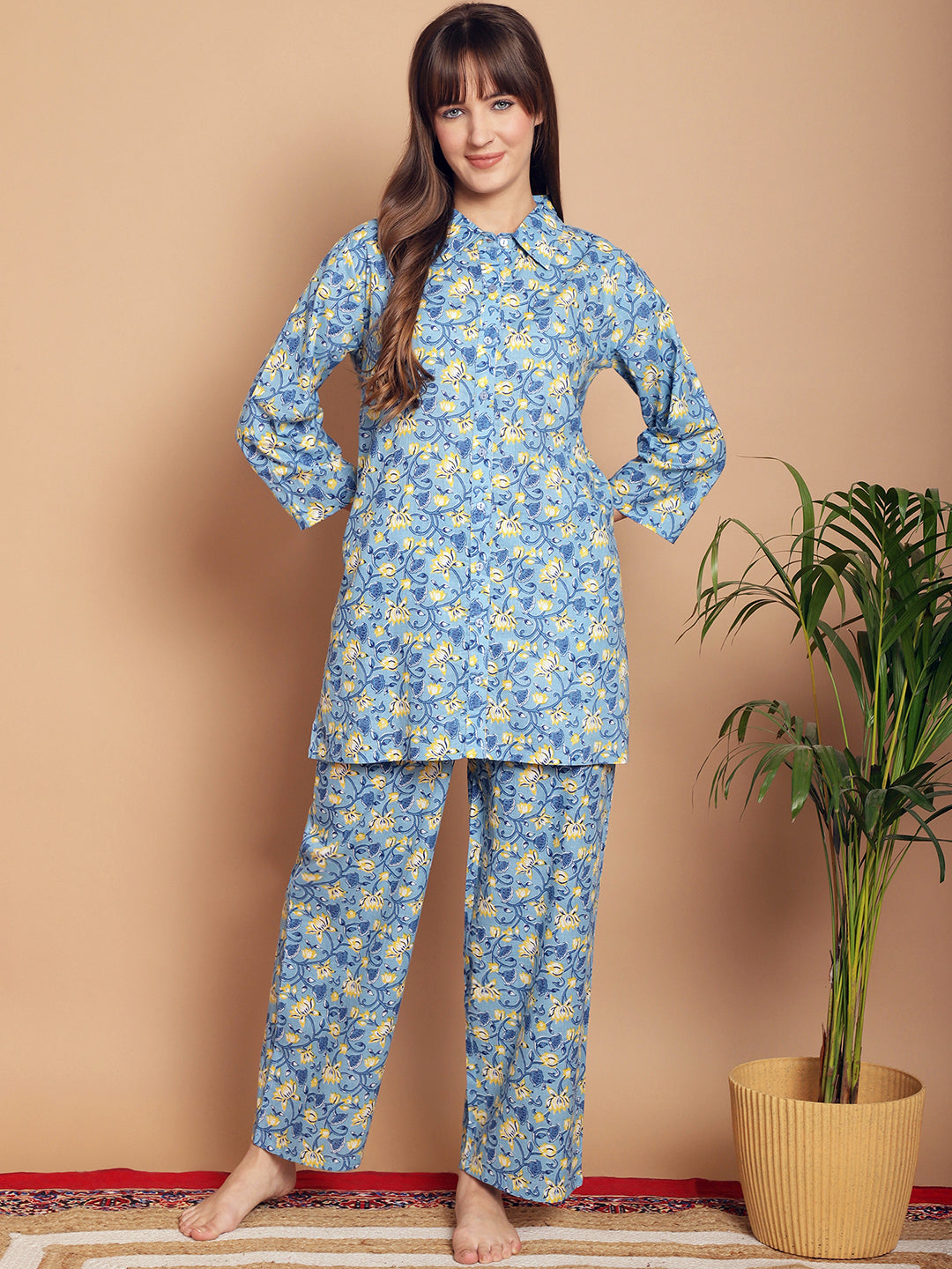 Woven Co-Ord Pyjama Sets_MJKSS24200A