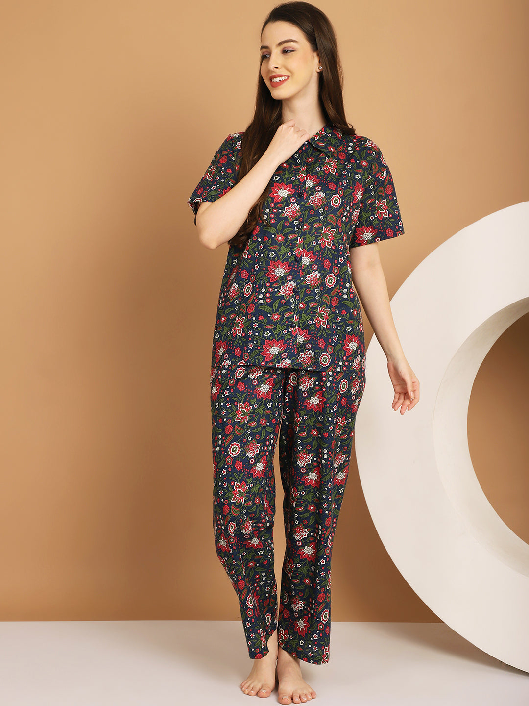 Woven Co-ord Pyjama Sets_MJKSS24162A