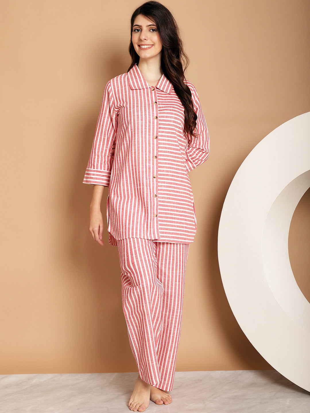 Woven Co-Ord Pyjama Sets_MJKSS24209A