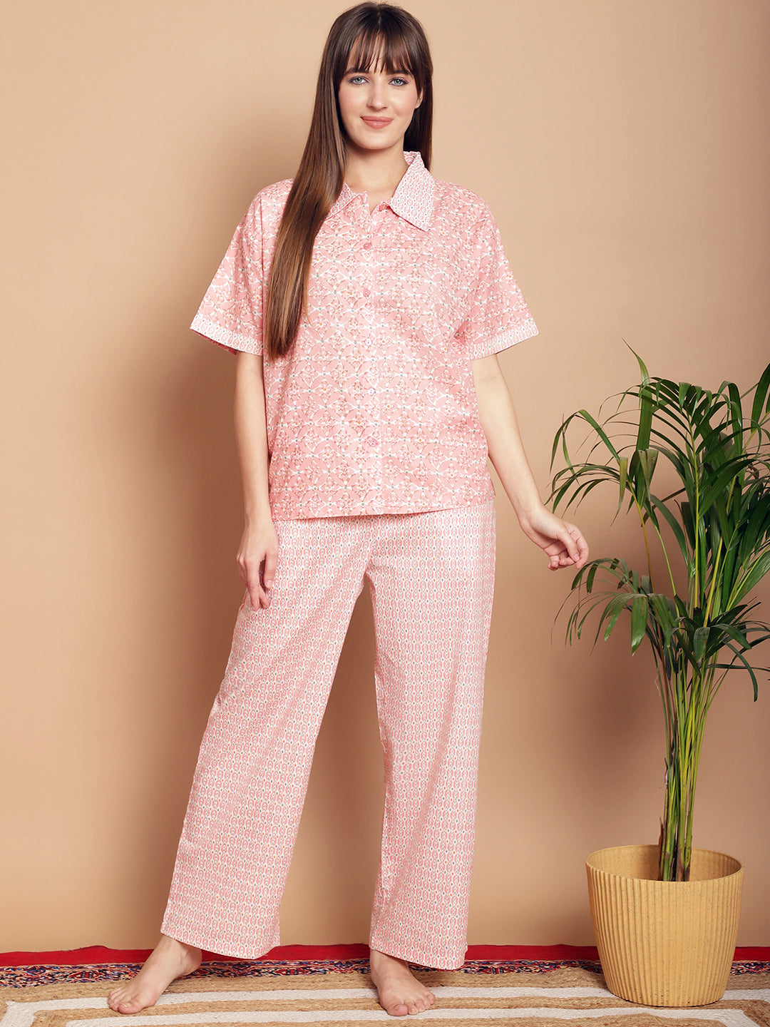 Woven Co-ord Pyjama Sets_MJKSS24164A