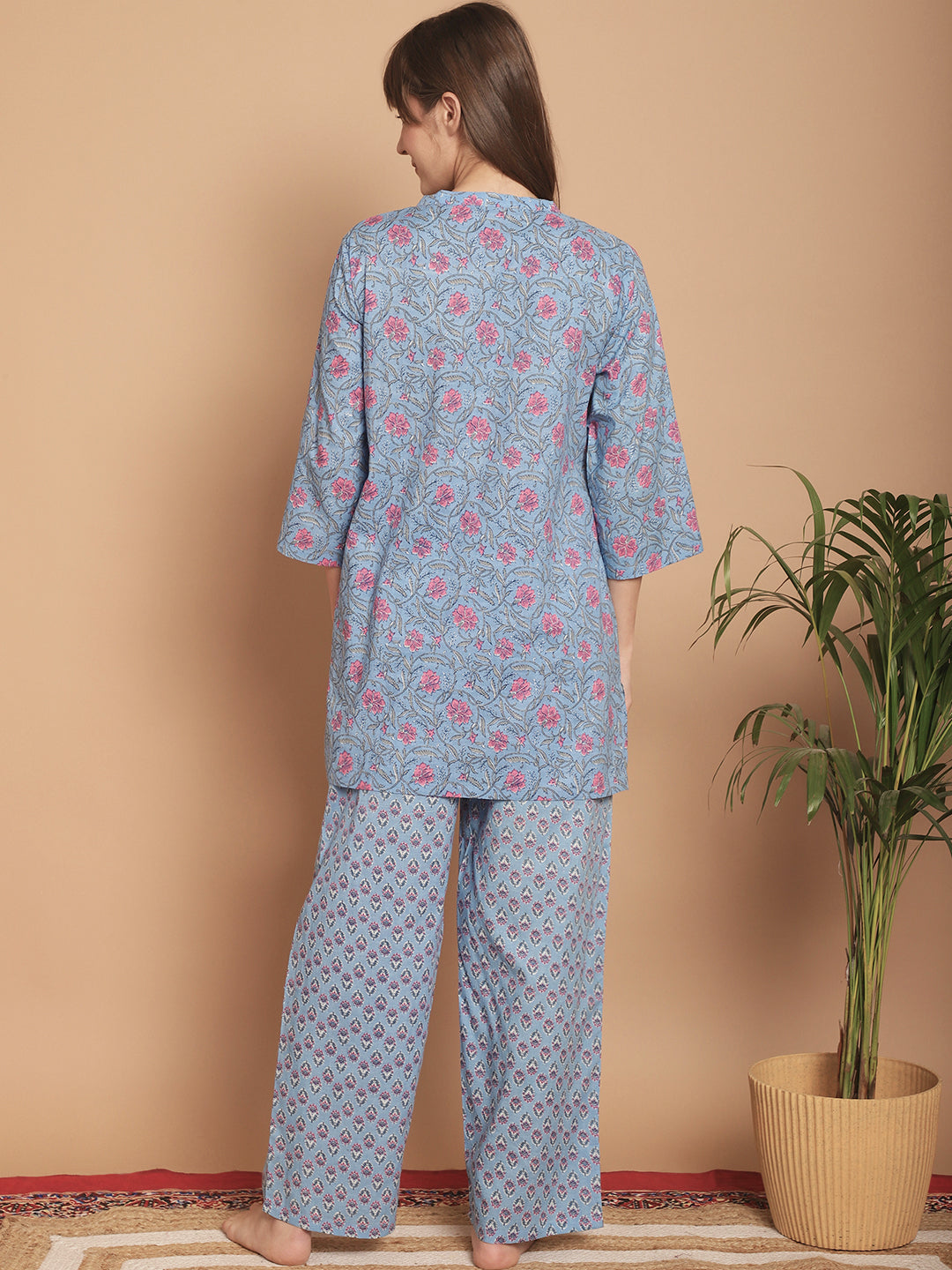 Woven Co-Ord Pyjama Sets_MJKSS24203A