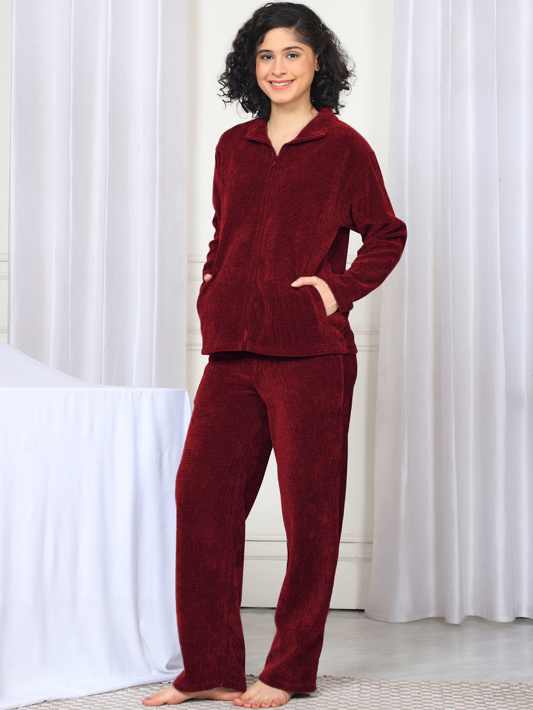 Velvet Waffle - Winterwear - MJKAW24503C