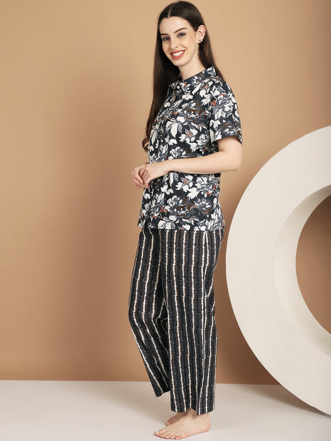 Woven Co-ord Pyjama Sets_MJKSS24160A