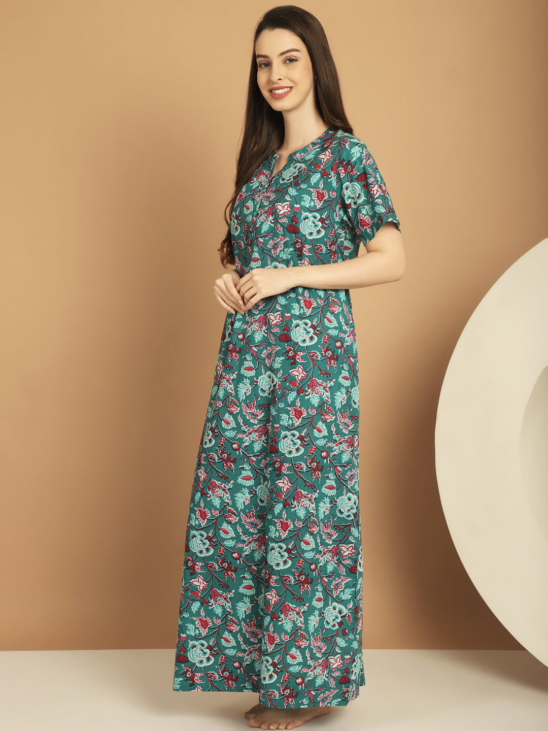 Woven Long Nighty_MJKSS24234A