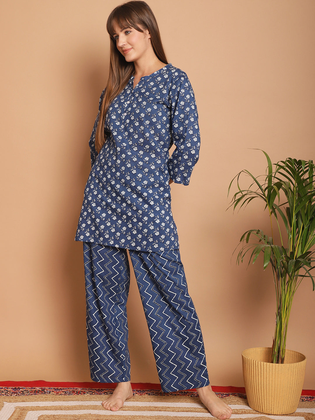 Woven Co-Ord Pyjama Sets_MJKSS24202B