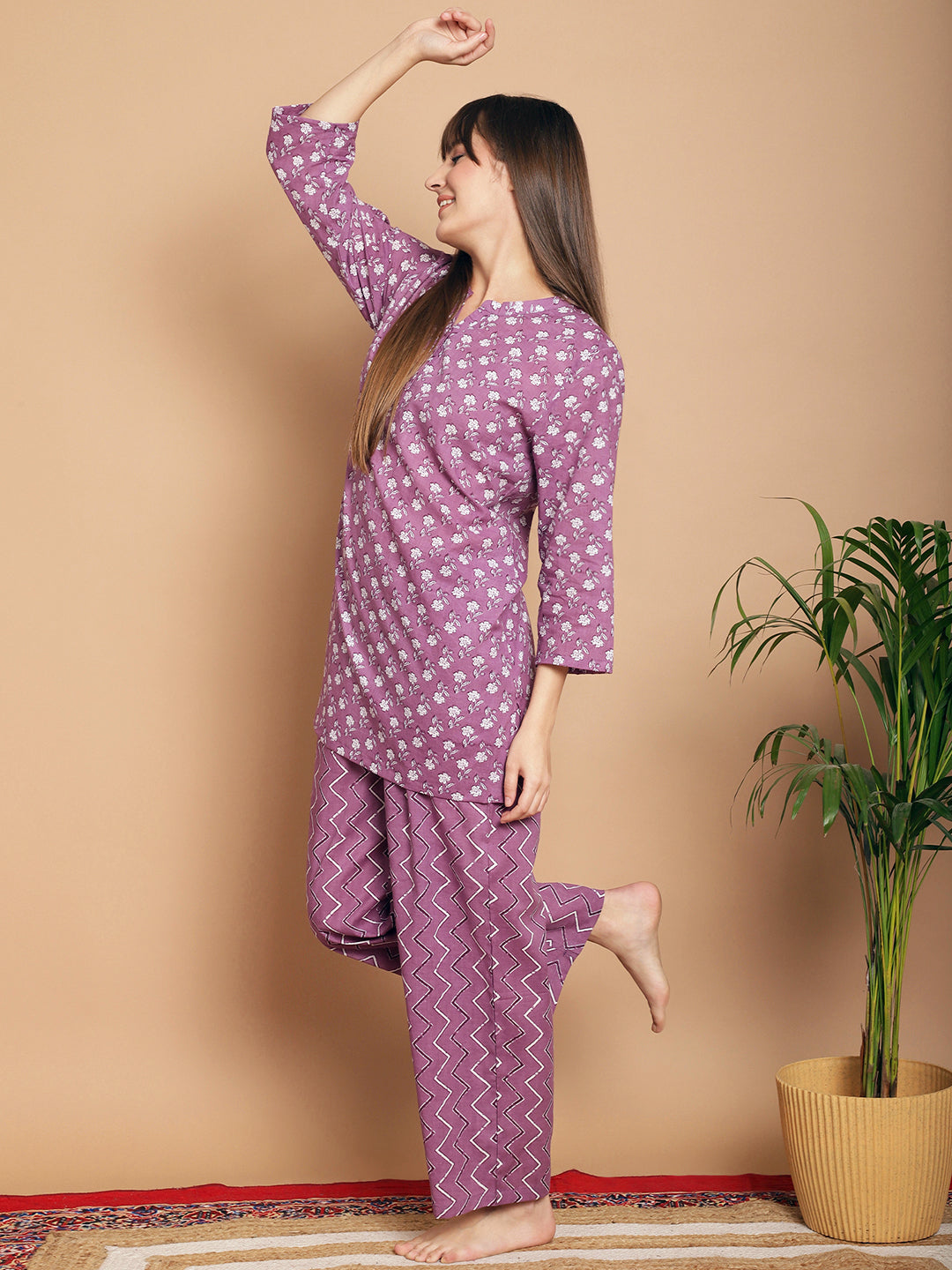 Woven Co-Ord Pyjama Sets_MJKSS24202C