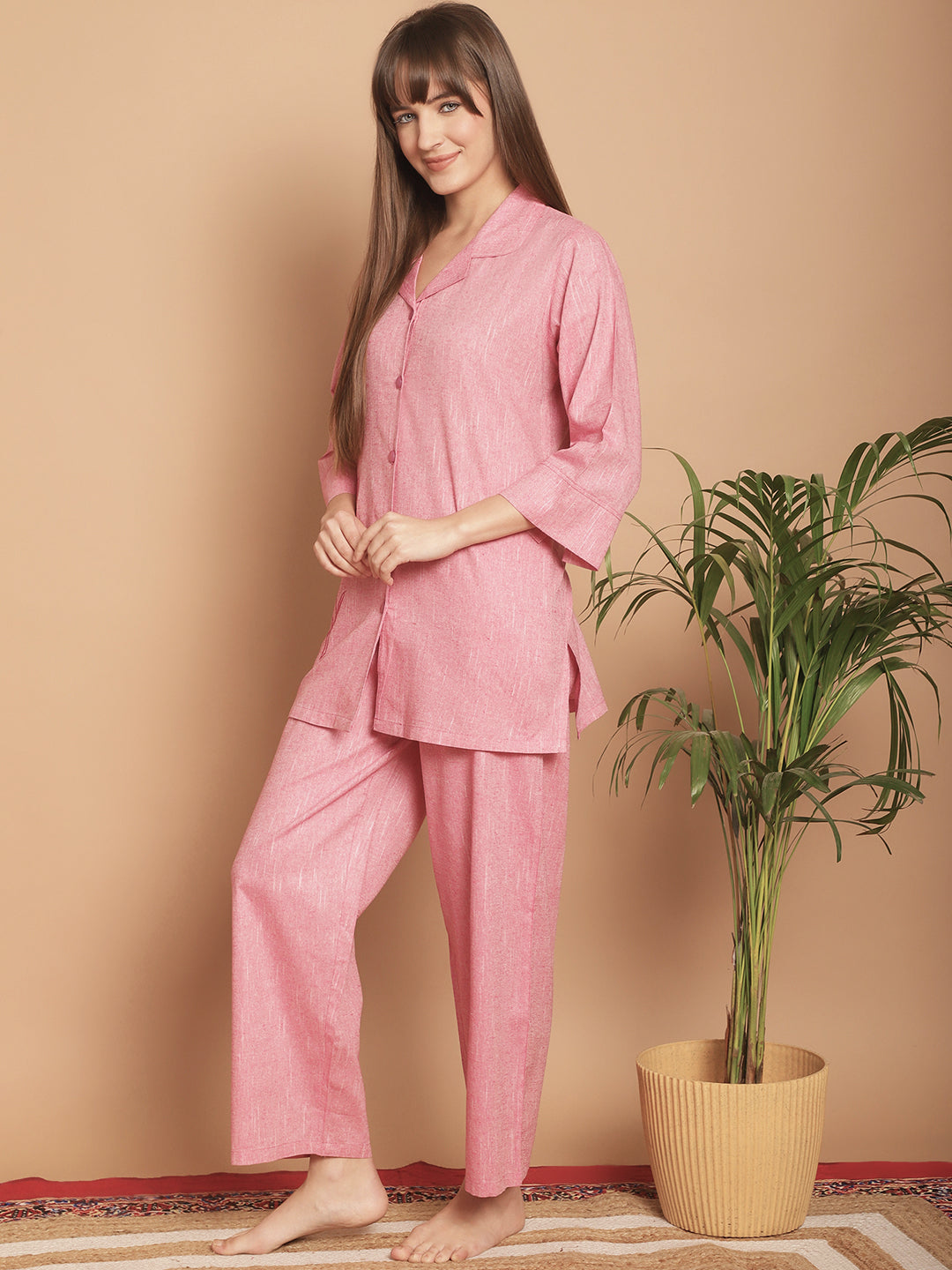 Woven Co-Ord Pyjama Sets_MJKSS24198A