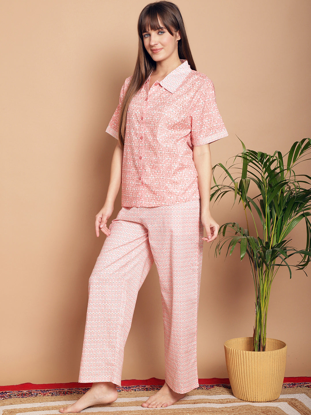 Woven Co-ord Pyjama Sets_MJKSS24164A