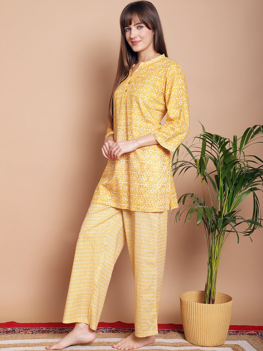 Woven Co-Ord Pyjama Sets_MJKSS24199B