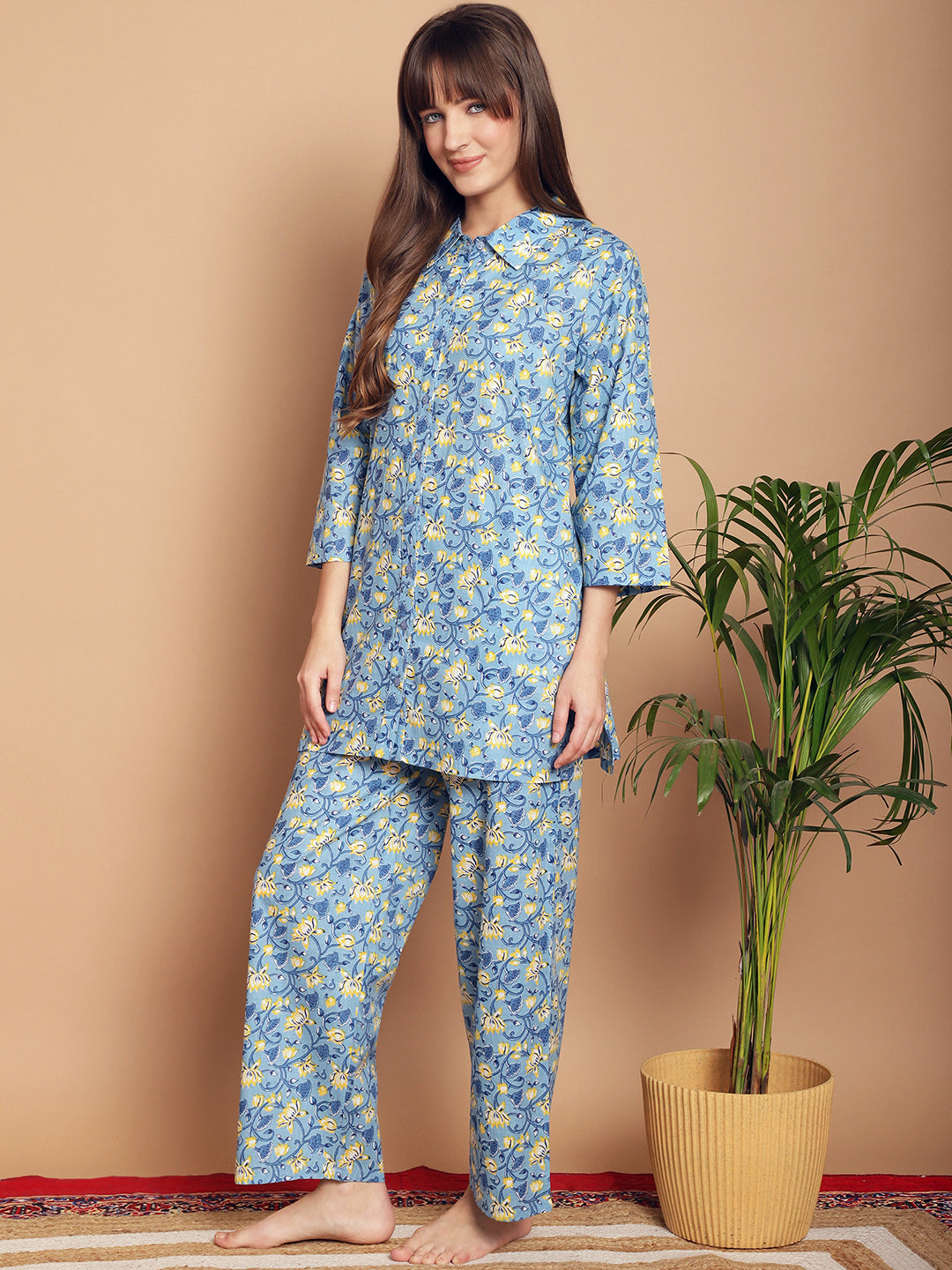 Woven Co-Ord Pyjama Sets_MJKSS24200A