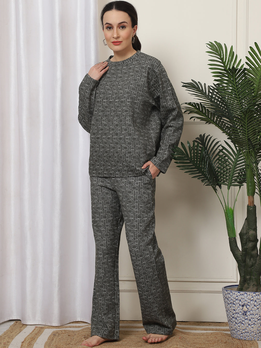 Jacquard Fleece - Winterwear - MJKAW24504A