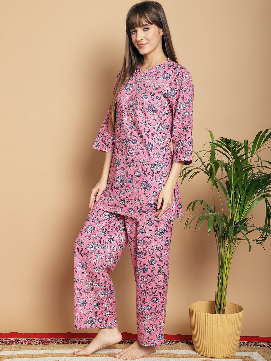 Woven Co-Ord Pyjama Sets_MJKSS24201A