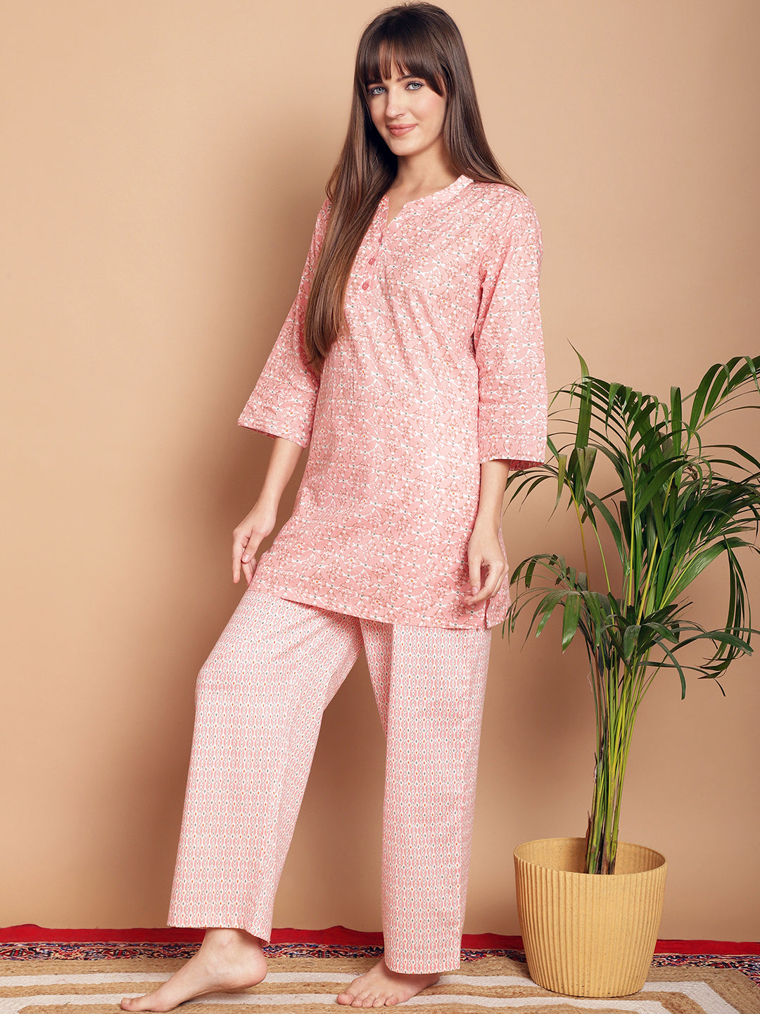 Woven Co-Ord Pyjama Sets_MJKSS24199A