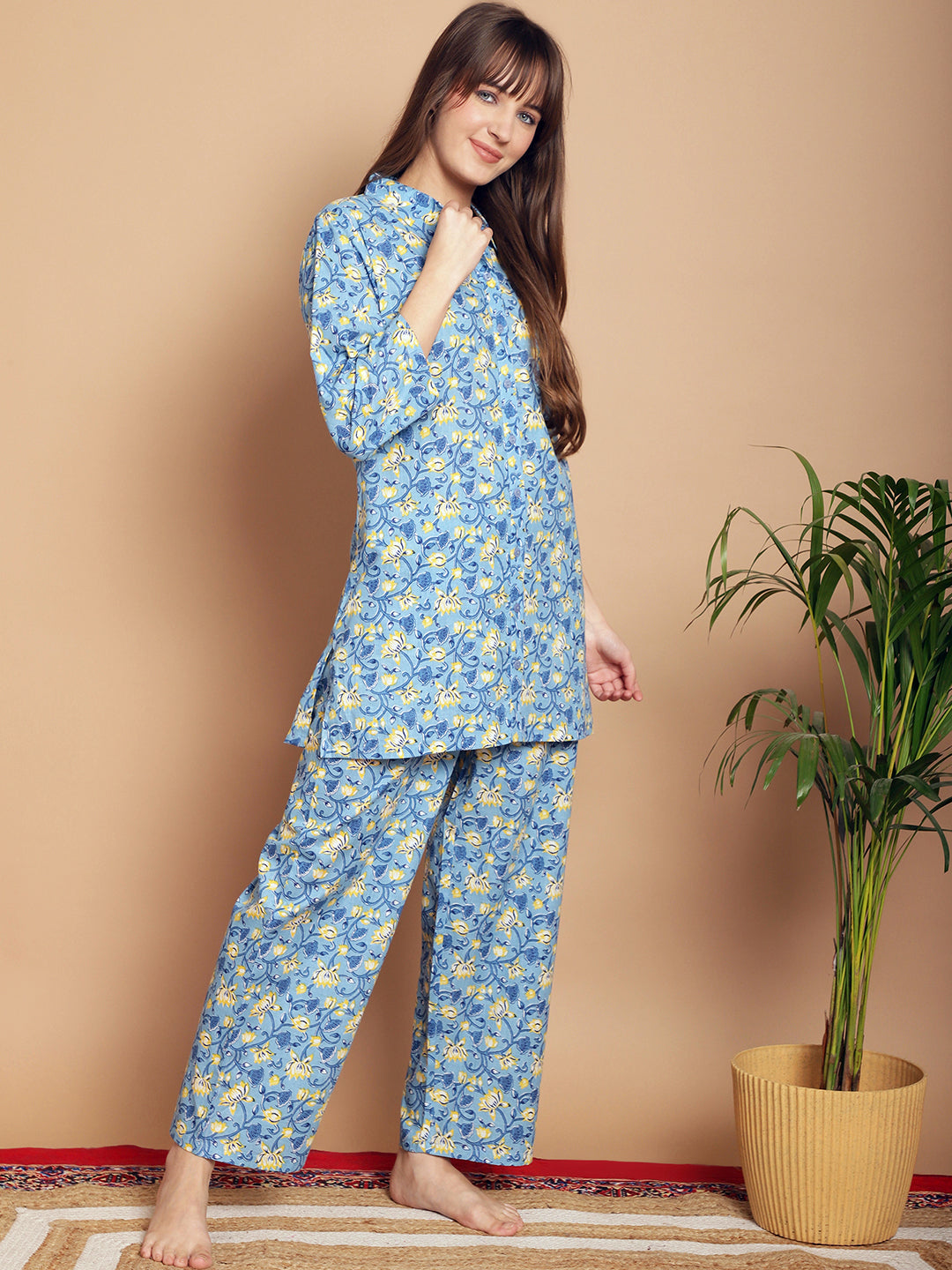 Woven Co-Ord Pyjama Sets_MJKSS24200A