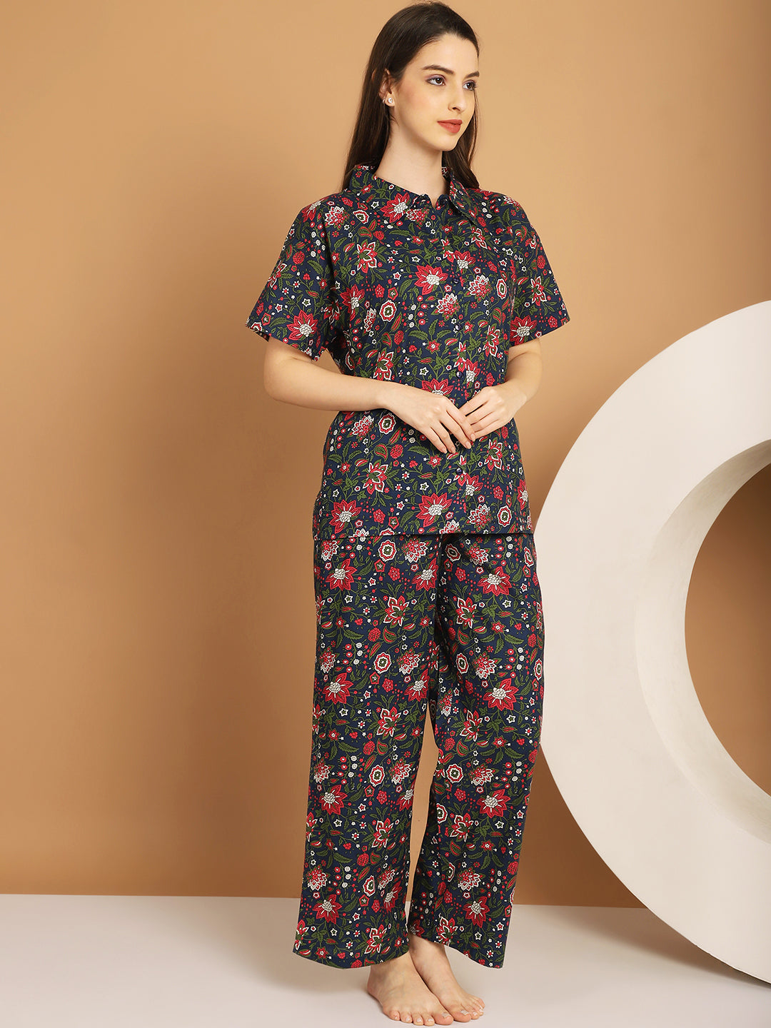 Woven Co-ord Pyjama Sets_MJKSS24162A