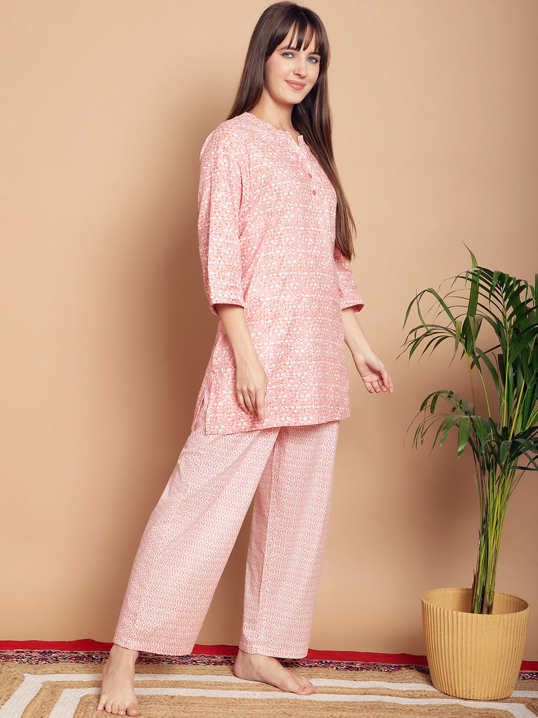 Woven Co-Ord Pyjama Sets_MJKSS24199A