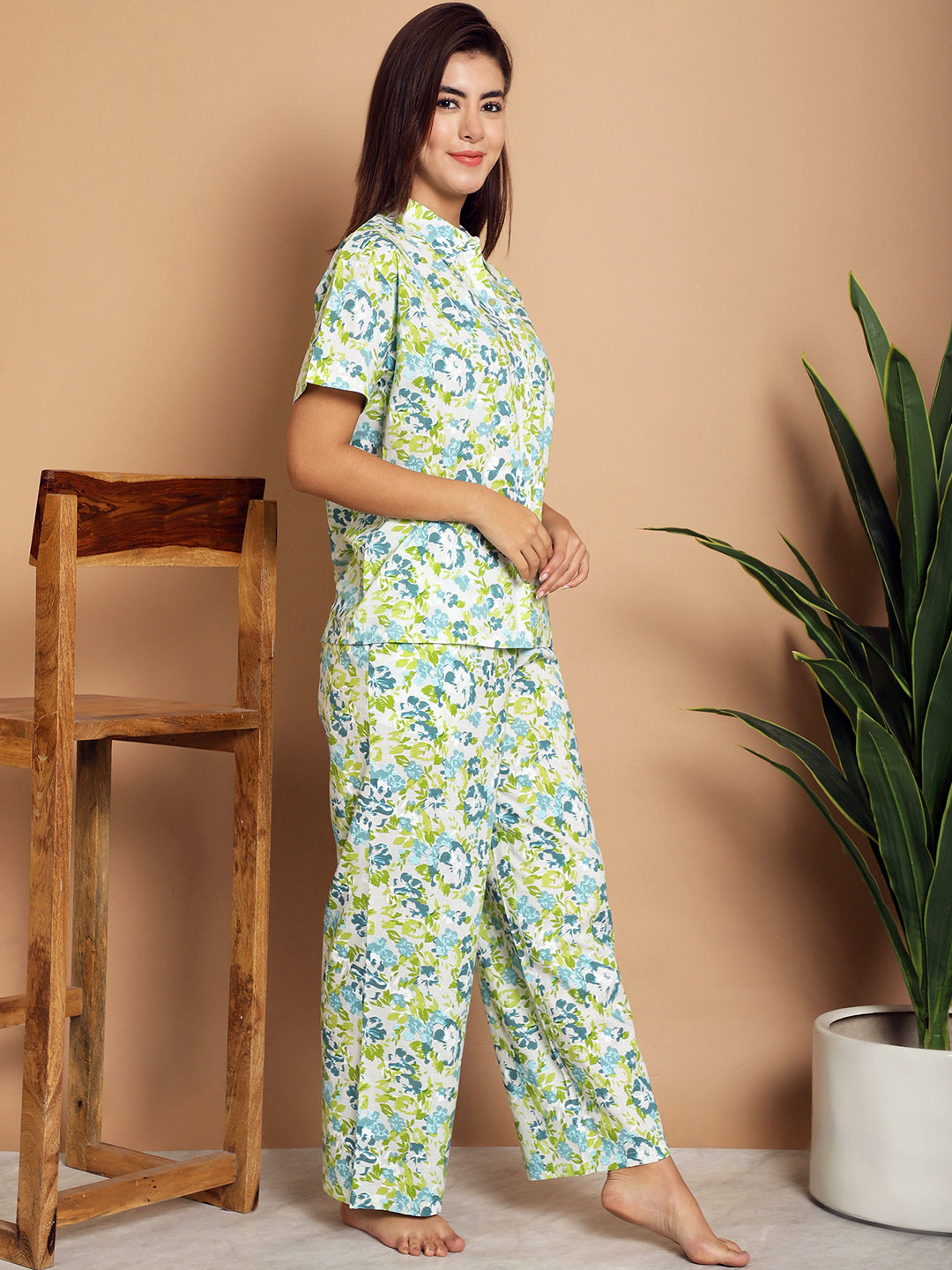 Woven Co-ord Pyjama Sets_MJKSS24159B