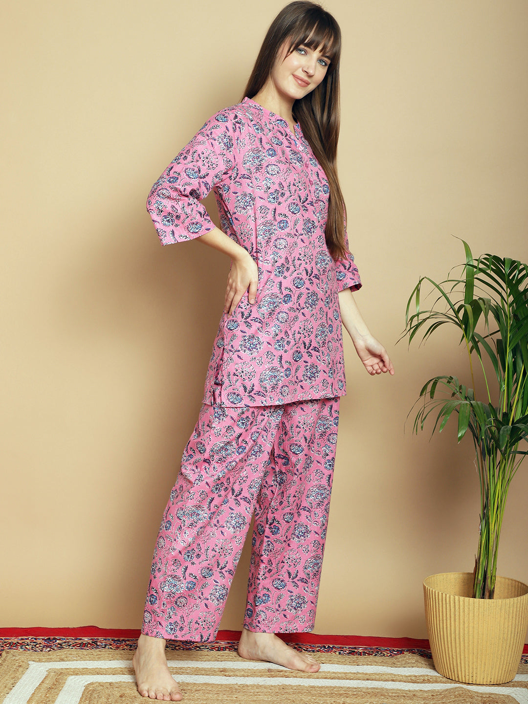 Woven Co-Ord Pyjama Sets_MJKSS24201A