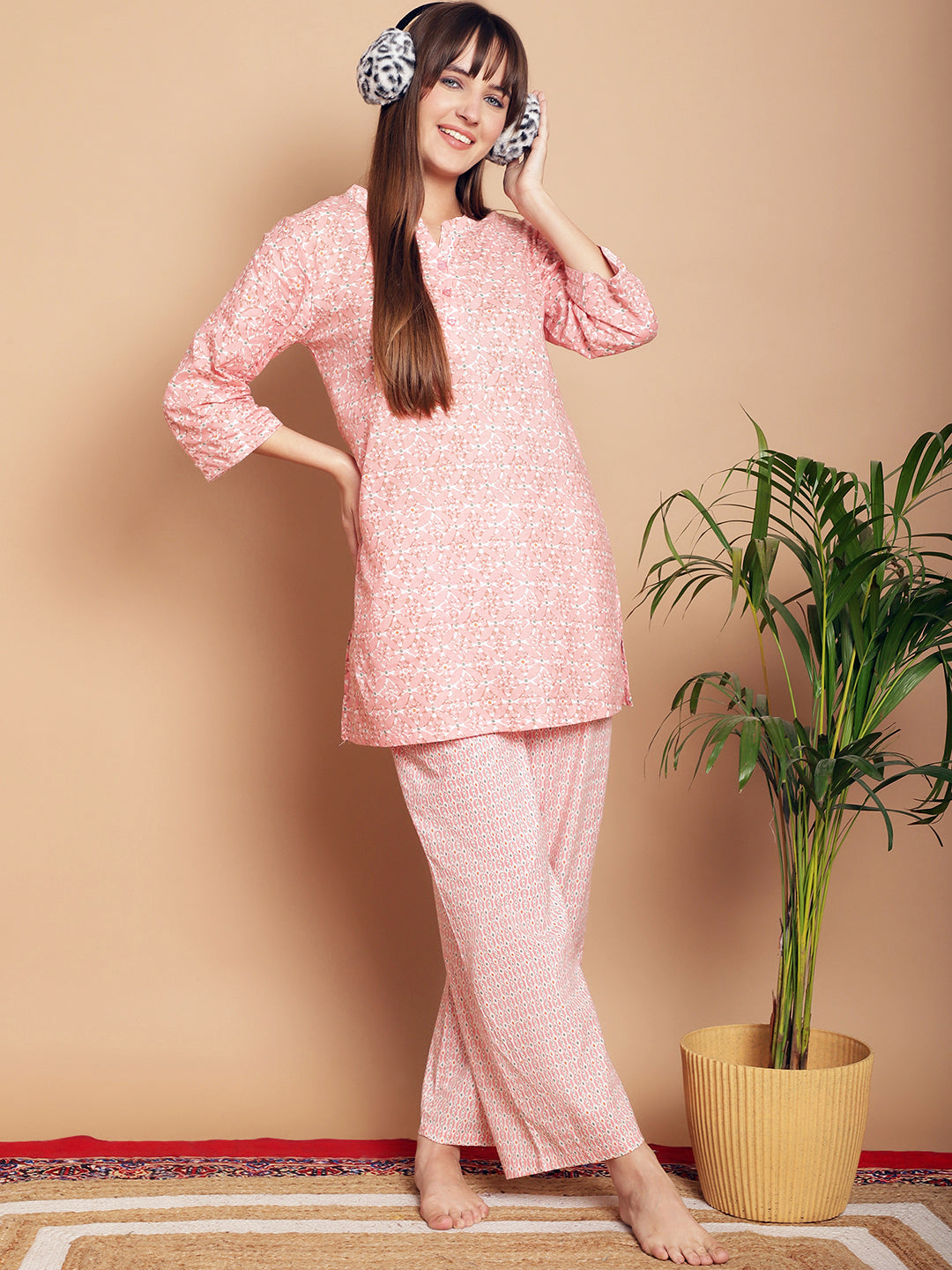 Woven Co-Ord Pyjama Sets_MJKSS24199A