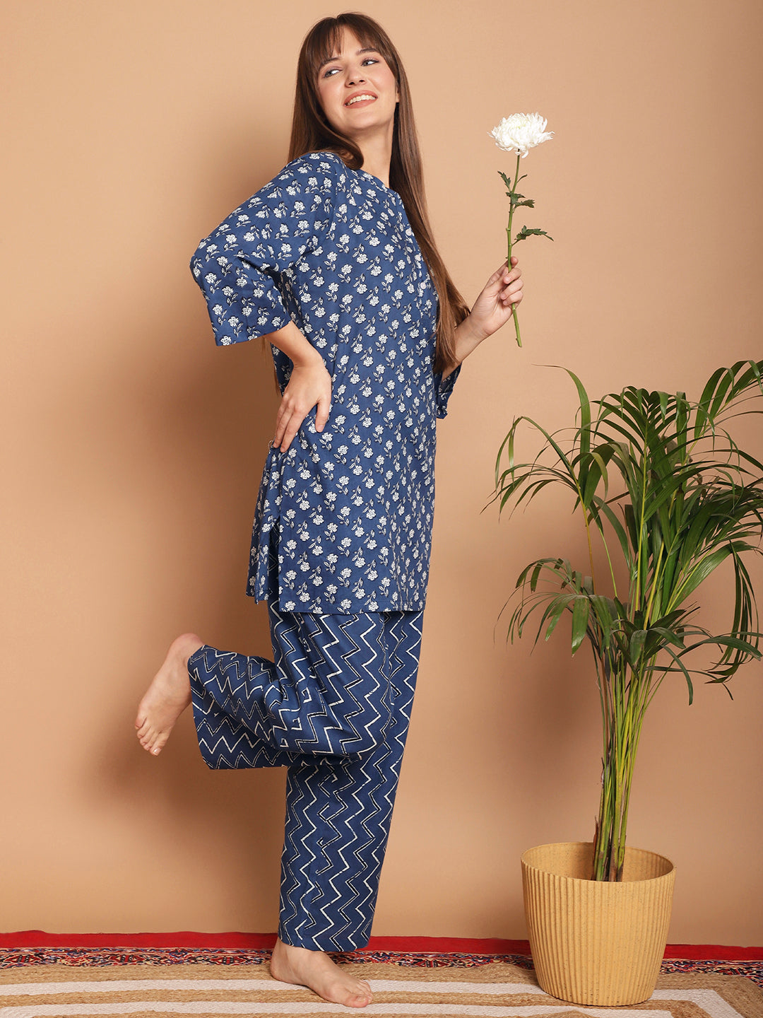 Woven Co-Ord Pyjama Sets_MJKSS24202B