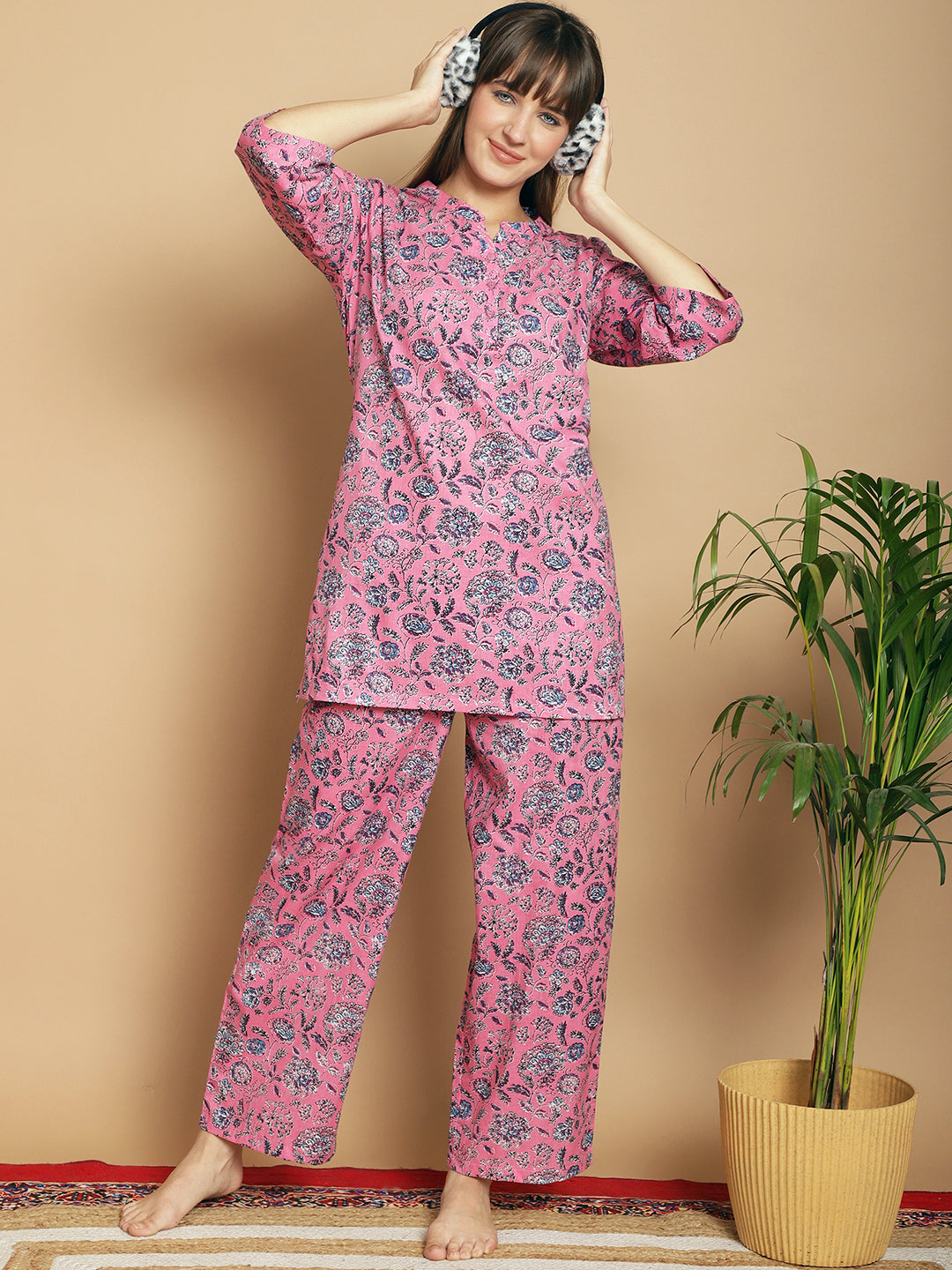 Woven Co-Ord Pyjama Sets_MJKSS24201A