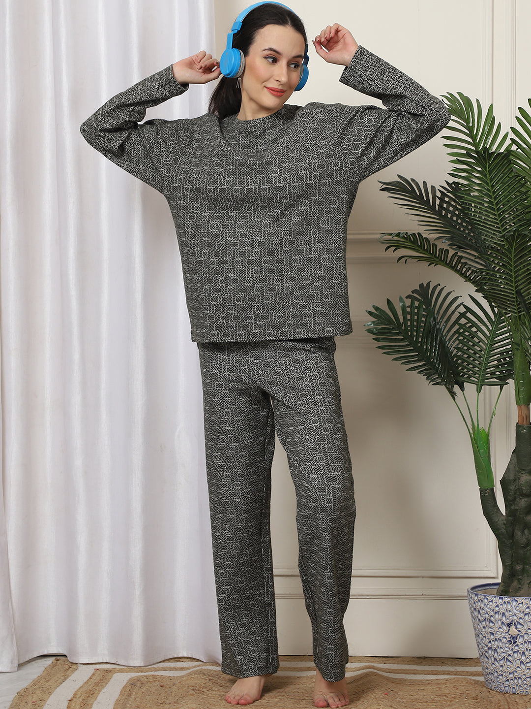 Jacquard Fleece - Winterwear - MJKAW24504A